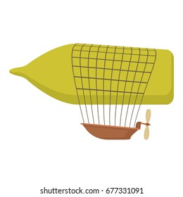Airship icon. Cartoon illustration of airship vector icon for web design