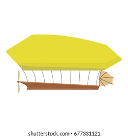 Airship icon. Cartoon illustration of airship vector icon for web design