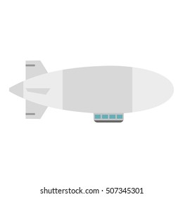 Airship icon. Flat illustration of airship vector icon for web