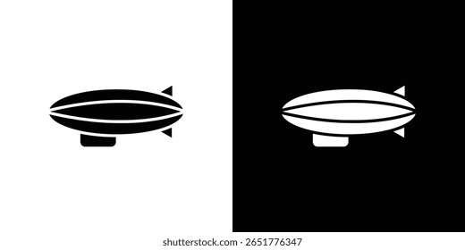 Airship icon of a flat style vector