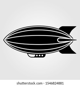 Airship icon isolated on white background. Vector illustration