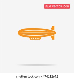 Airship icon. Vector concept illustration for design.