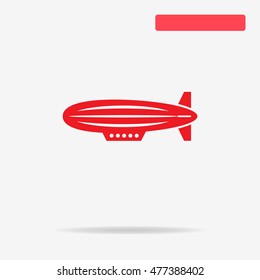 Airship icon. Vector concept illustration for design.