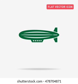 Airship icon. Vector concept illustration for design.