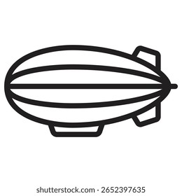 Airship icon vector illustration isolated sign