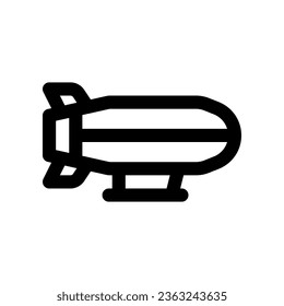 airship icon. vector icon for your website, mobile, presentation, and logo design.