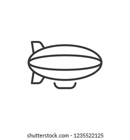 Airship Modern Simple Vector Icon