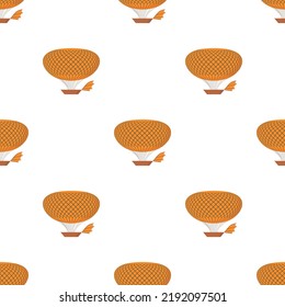 Airship pattern seamless background texture repeat wallpaper geometric vector