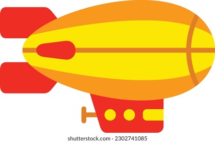 Airship vector icon. Can be used for printing, mobile and web applications.