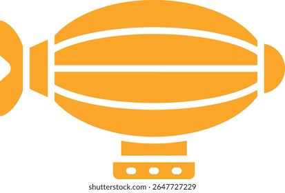 Airship vector icon. Can be used for printing, mobile and web applications.