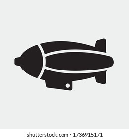 Airship vector icon illustration sign