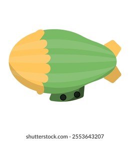 Airship Vector Illustration - 07