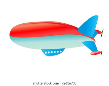 airship vector illustration