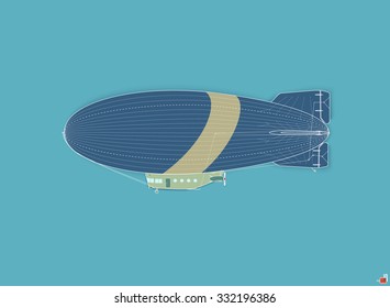 Airship. Vector illustration eps 10 