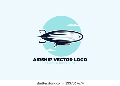 Airship vector logo