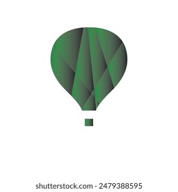 airship vector logo design template 