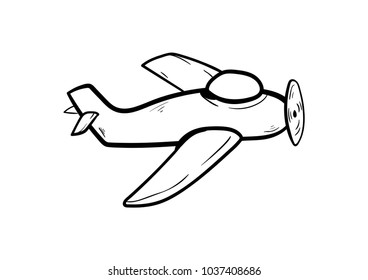  airship vehicle soar  doodle icon vector 