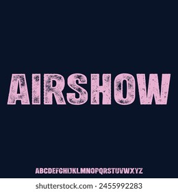 AIRSHOW FUTURISTIC MODERN TECHNOLOGY FONT TYPEFACE DISPLAY TYPESET VECTOR ALPHABET