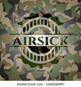 Airsick on camo texture