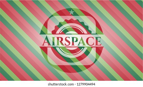 Airspace christmas badge background.