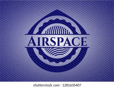 Airspace emblem with jean background