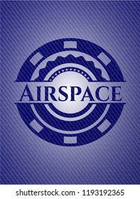Airspace emblem with jean texture