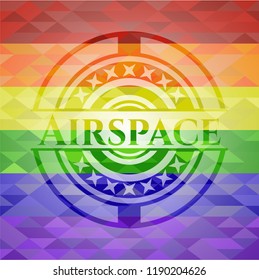 Airspace lgbt colors emblem 