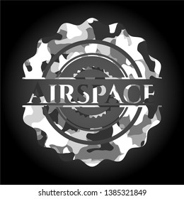 Airspace on grey camo pattern