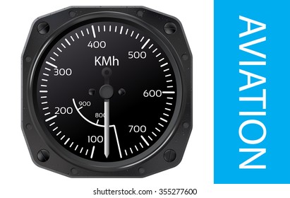 Airspeed indicator vector