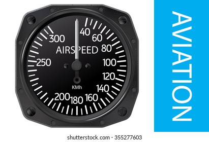 Airspeed indicator vector