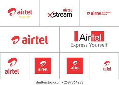 Airtel SIM Company Logo Vector Illustration Premium Quality