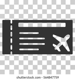 Airticket vector icon. Style is flat graphic symbol.