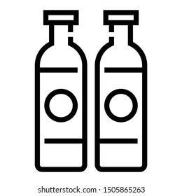 Airtight Industrial Grade Multipurpose Bottles Set Vector Icon