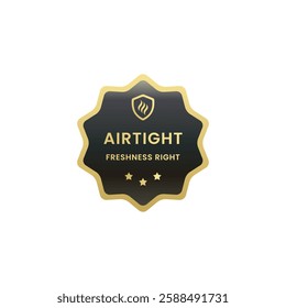 Airtight stamp label vector isolated EPS. Best airtight label vector for apps, websites, product packaging design, print design, and more about air-tight