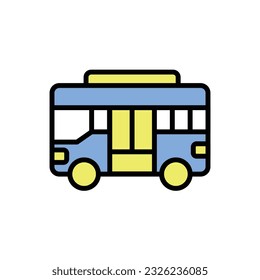 Airtport Bus Icon Vector Illustration