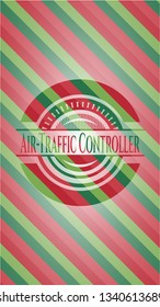 Air-Traffic Controller christmas style emblem.