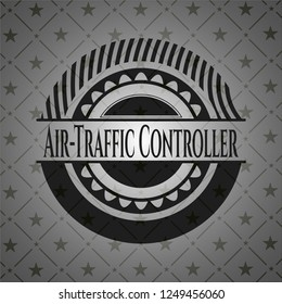 Air-Traffic Controller dark emblem. Retro
