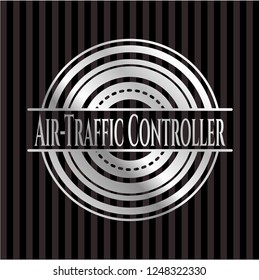 Air-Traffic Controller silver shiny badge