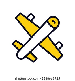 Airtransportation icon isolate white background vector stock illustration