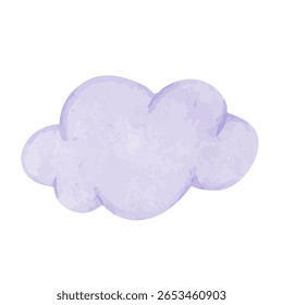 Luftfeuchte, bunt-blaue Wolken. Vektorgrafiken.