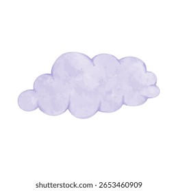 Nubes azules amplias y coloridas. Gráficos de Vector.