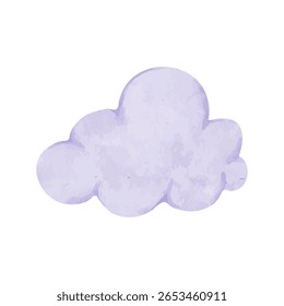 Nubes azules amplias y coloridas. Gráficos de Vector.
