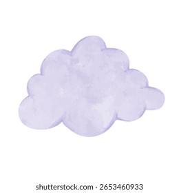 Nubes azules amplias y coloridas. Gráficos de Vector.