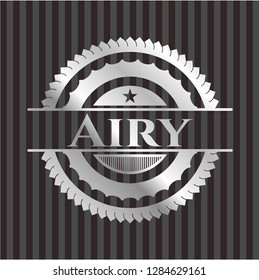 Airy silvery emblem