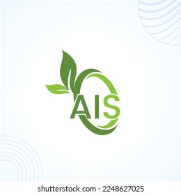Plantilla De Logotipo De Hoja AIS En Diseño Moderno De Vector De Estilo Mínimo Creativo
