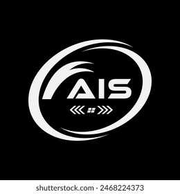 Diseño del logotipo de la letra AIS. AIS Logo monograma simple y moderno. Diseño de Vector de alfabeto Abstractas AIS.