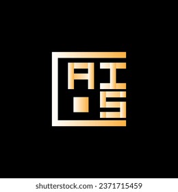 Diseño vectorial de logotipo de letras AIS, logotipo AIS sencillo y moderno. Diseño de alfabetos lujosos AIS  