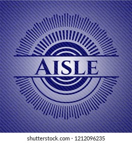 Aisle denim background