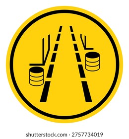 Aisle Must Be Kept Clear Symbol Sign, Vector Illustration, Isolate On White Background Label.EPS10