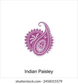 aisley material, It is a simple paisley material Paisley seamless pattern